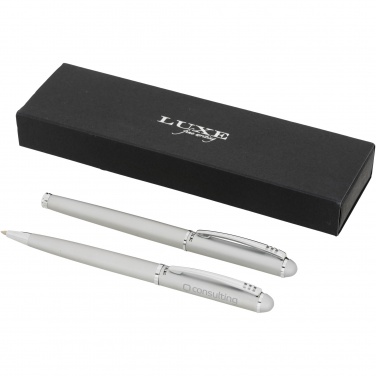 Logo trade corporate gifts image of: Andante duo pen gift set