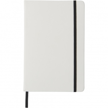 Logotrade promotional merchandise picture of: Spectrum A5 white notebook with coloured strap