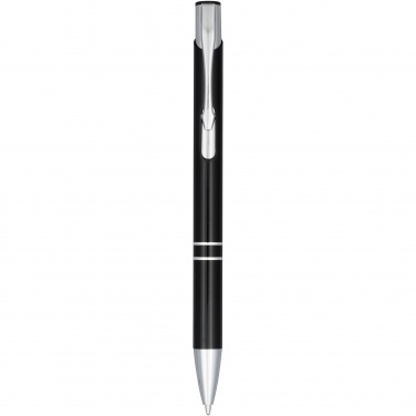 Logo trade promotional gifts image of: Moneta anodized aluminium click ballpoint pen