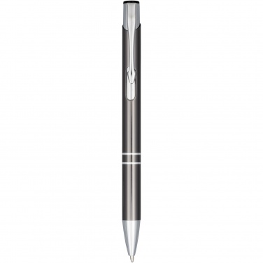 Logo trade promotional giveaways picture of: Moneta anodized aluminium click ballpoint pen