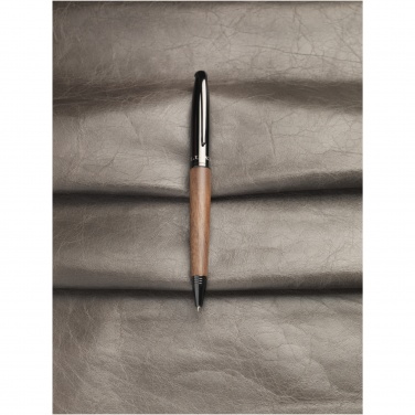 Logo trade corporate gifts picture of: Loure wood barrel ballpoint pen