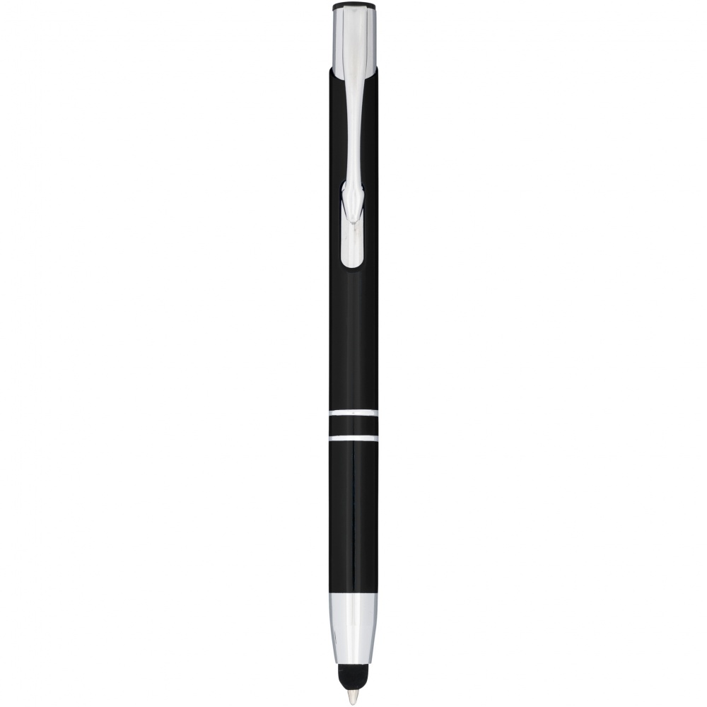 Logo trade advertising product photo of: Moneta anodized aluminium click stylus ballpoint pen