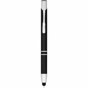 Logo trade promotional products picture of: Moneta anodized aluminium click stylus ballpoint pen