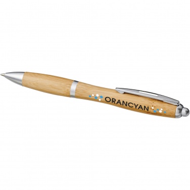 Logo trade corporate gift photo of: Nash bamboo ballpoint pen