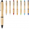 Nash bamboo ballpoint pen, Natural / White