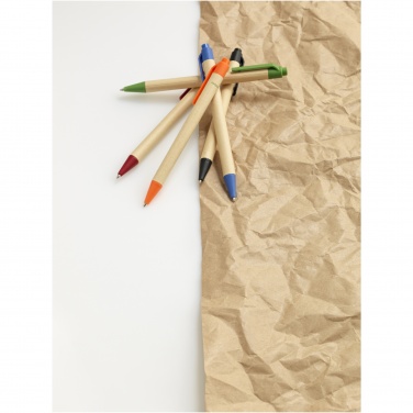 Logotrade promotional merchandise image of: Berk recycled carton and corn plastic ballpoint pen