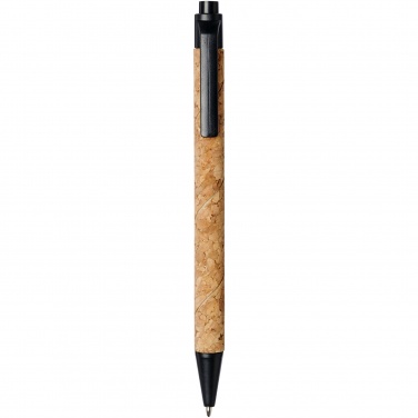 Logo trade corporate gift photo of: Midar cork and wheat straw ballpoint pen