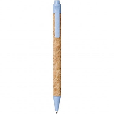 Logo trade promotional giveaway photo of: Midar cork and wheat straw ballpoint pen