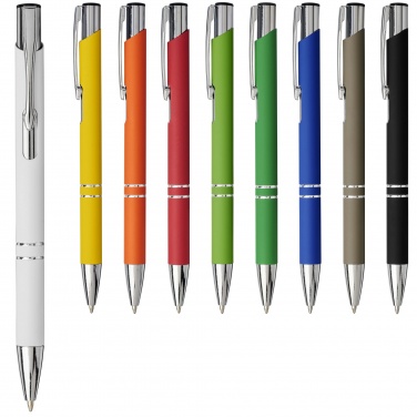 Logo trade advertising product photo of: Moneta soft touch ballpoint pen