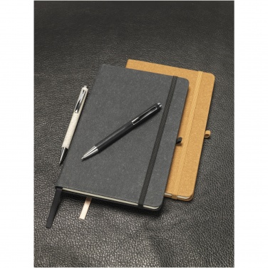 Logo trade business gifts image of: Atlana leather pieces notebook