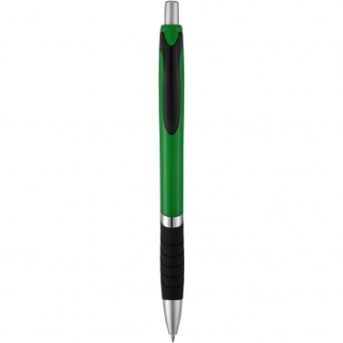 Logo trade promotional merchandise photo of: Turbo ballpoint pen with rubber grip