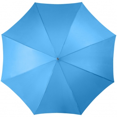 Logo trade business gifts image of: Lisa 23" auto open umbrella with wooden handle