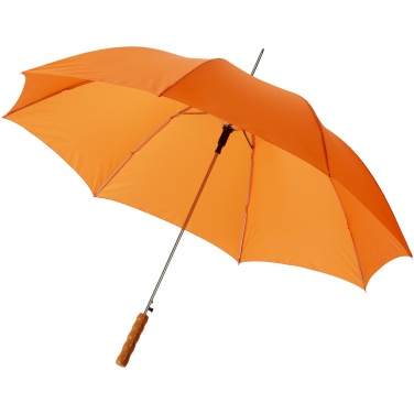 Logo trade promotional giveaway photo of: Lisa 23" auto open umbrella with wooden handle