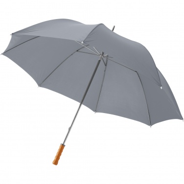 Logo trade promotional merchandise photo of: Karl 30" golf umbrella with wooden handle