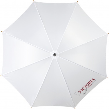 Logo trade promotional merchandise picture of: Kyle 23" auto open umbrella wooden shaft and handle