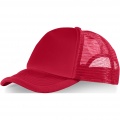 Trucker 5 panel cap, Red / Red