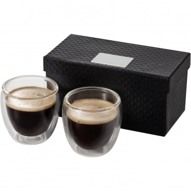 Logotrade business gift image of: Boda 2-piece glass espresso cup set