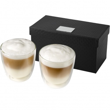 Logo trade promotional products picture of: Boda 2-piece glass coffee cup set