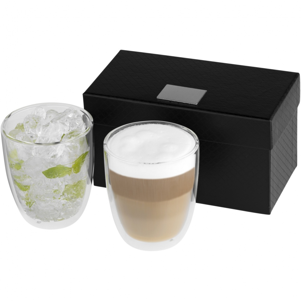 Logo trade promotional products image of: Boda 2-piece glass set