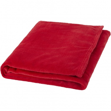 Logo trade promotional products image of: Bay extra soft coral fleece plaid blanket