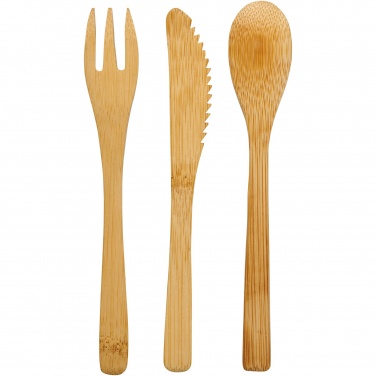 Logo trade promotional products picture of: Celuk bamboo cutlery set