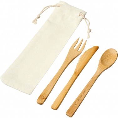 Logotrade business gift image of: Celuk bamboo cutlery set