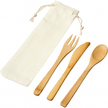 Logo trade promotional items image of: Celuk bamboo cutlery set