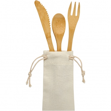 Logotrade promotional merchandise picture of: Celuk bamboo cutlery set