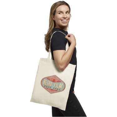 Logo trade advertising products image of: Carolina 100 g/m² cotton tote bag 7L