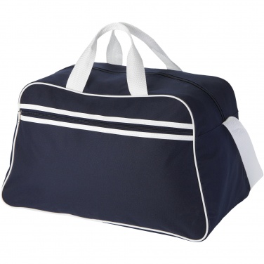 Logo trade promotional giveaways picture of: San Jose 2-stripe sports duffel bag 30L