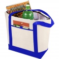 Lighthouse non-woven cooler tote 21L, Natural / Royal blue