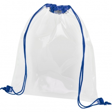 Logo trade promotional merchandise photo of: Lancaster transparent drawstring bag 5L