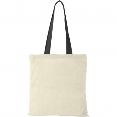 Logotrade business gift image of: Nevada 100 g/m² cotton tote bag coloured handles 7L