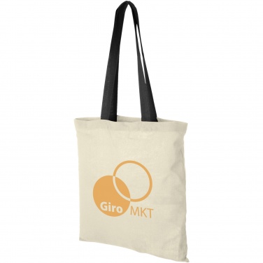 Logotrade promotional gift picture of: Nevada 100 g/m² cotton tote bag coloured handles 7L