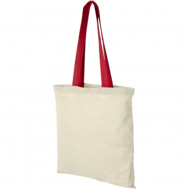 Logo trade promotional gift photo of: Nevada 100 g/m² cotton tote bag coloured handles 7L