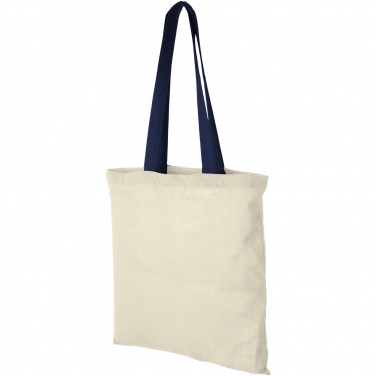 Logo trade advertising products picture of: Nevada 100 g/m² cotton tote bag coloured handles 7L