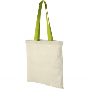 Logo trade promotional item photo of: Nevada 100 g/m² cotton tote bag coloured handles 7L