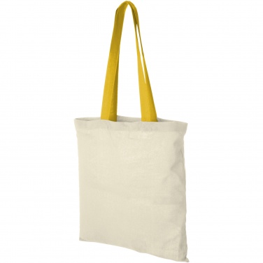 Logotrade promotional merchandise photo of: Nevada 100 g/m² cotton tote bag coloured handles 7L