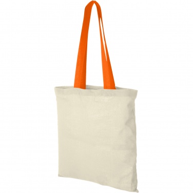 Logotrade promotional giveaway image of: Nevada 100 g/m² cotton tote bag coloured handles 7L