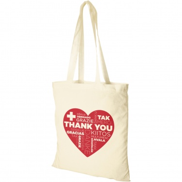 Logo trade promotional gifts image of: Madras 140 g/m² cotton tote bag 7L