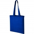 Madras 140 g/m² cotton tote bag 7L, Royal blue