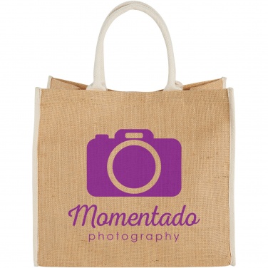 Logotrade promotional product image of: Harry coloured edge jute tote bag 25L