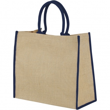 Logotrade promotional gift picture of: Harry coloured edge jute tote bag 25L