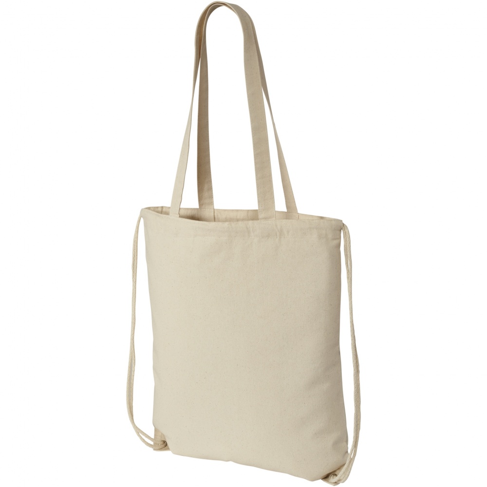 Logo trade corporate gift photo of: Eliza 240 g/m² cotton drawstring bag 6L