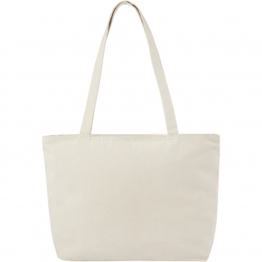 Logo trade promotional items picture of: Ningbo 320 g/m² zippered cotton tote bag 15L