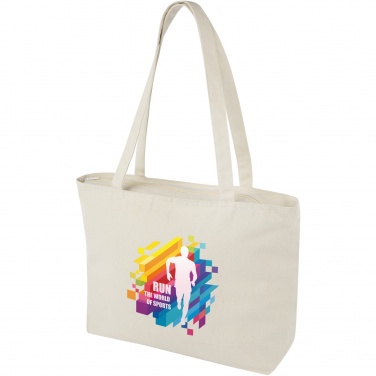 Logotrade promotional product image of: Ningbo 320 g/m² zippered cotton tote bag 15L