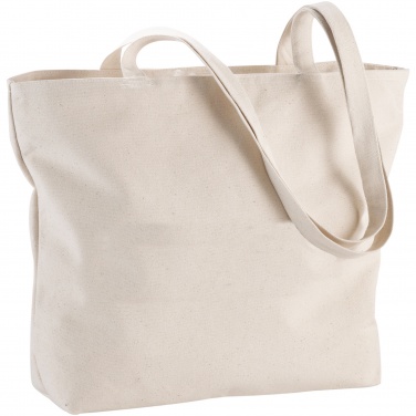 Logotrade promotional merchandise photo of: Ningbo 320 g/m² zippered cotton tote bag 15L