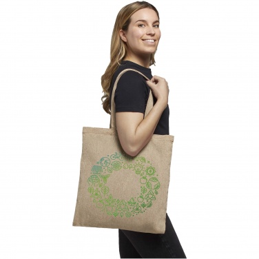 Logo trade promotional giveaways picture of: Pheebs 150 g/m² recycled tote bag 7L