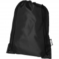 Oriole RPET drawstring bag 5L, Solid black