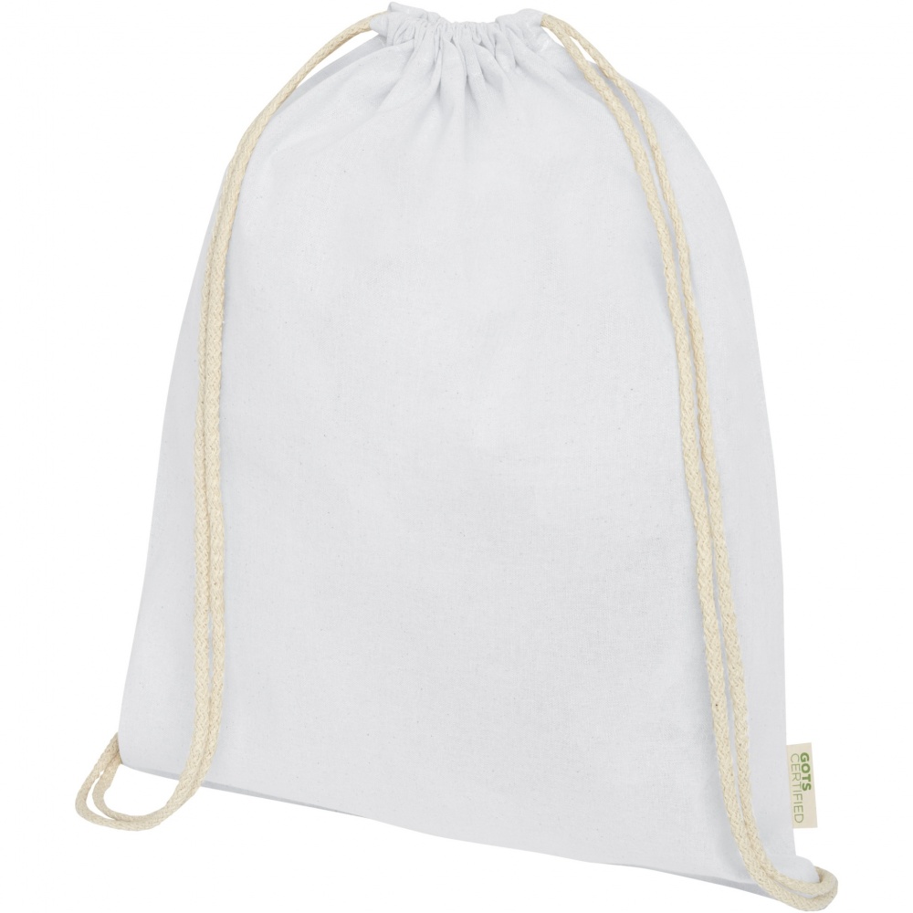 Logo trade promotional items picture of: Orissa 100 g/m² organic cotton drawstring bag 5L